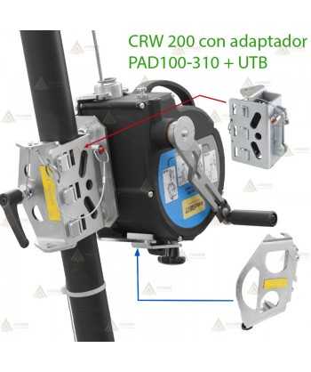 Placa de fijación del retráctil anticaidas CRW 200 a trípode