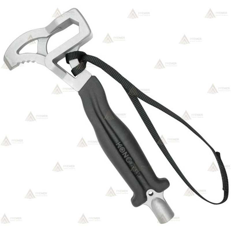 martillo con cabeza aligerada, de acero inoxidable, concebido para el alpinismo, la espeleología y  rescate