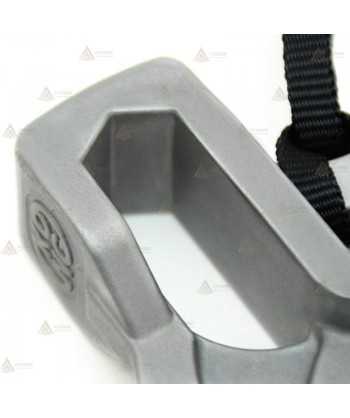 martillo con cabeza aligerada, de acero inoxidable, concebido para el alpinismo, la espeleología y  rescate