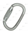 Mosquetón ovalado de acero automático Tri Lock  (40 kN y 20 Ø)