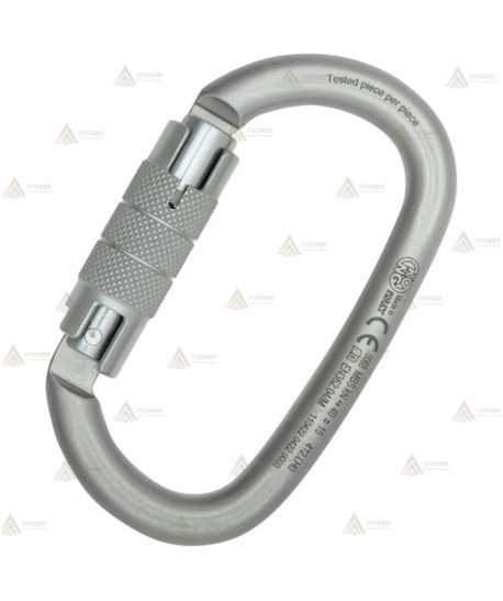 Mosquetón ovalado de acero Twist Lock  (40 kN y 20 Ø)