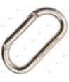 Mosquetón ovalado de aluminio de gatillo recto  (22 kN y 16 Ø)