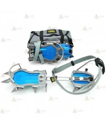 Crampones automáticos de 12 puntas de acero al carbono