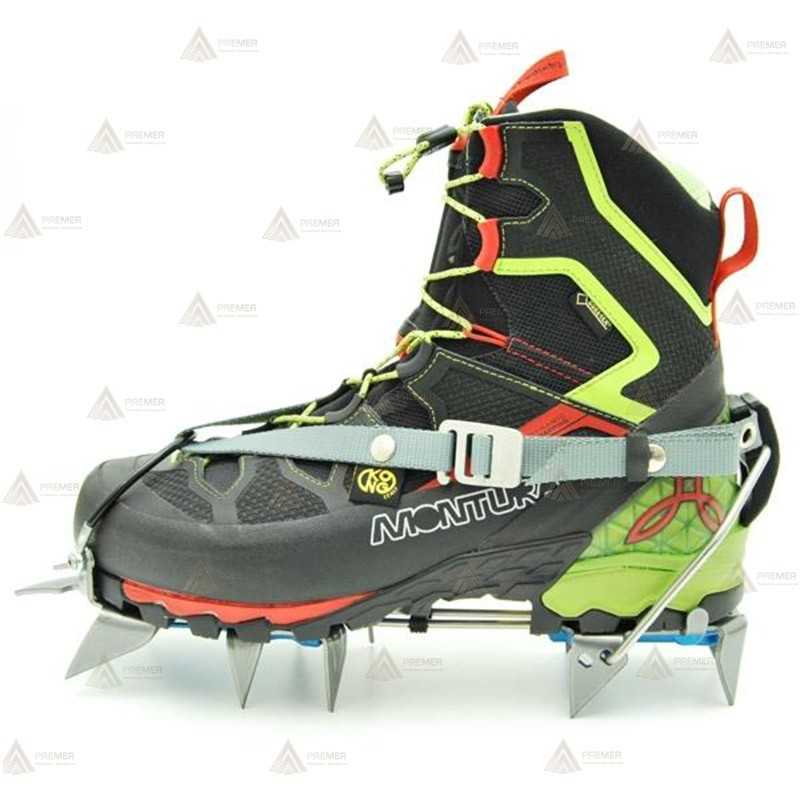 Crampones semi automáticos de 12 puntas de acero al carbono
