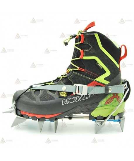 Crampones semi automáticos de 12 puntas de acero al carbono