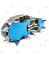 Crampones semi automáticos de 12 puntas de acero al carbono