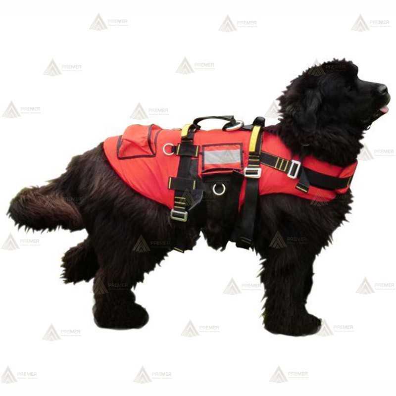 Arnés para perros de rescate acuático