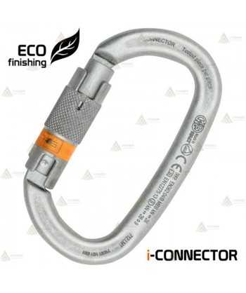 Mosquetón oval de aluminio automático con chip integrado