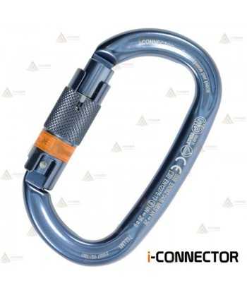 Mosquetón oval de aluminio automático con chip integrado