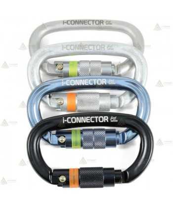 Mosquetón oval de aluminio Twist Lock con chip integrado