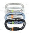 Mosquetón oval de aluminio Twist Lock con chip integrado