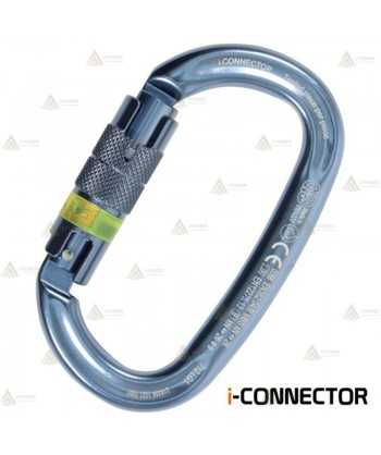 Mosquetón oval de aluminio Twist Lock con chip integrado