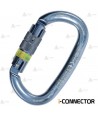 Mosquetón oval de aluminio Twist Lock con chip integrado