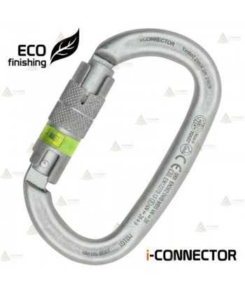 Mosquetón oval de aluminio Twist Lock con chip integrado