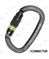 Mosquetón oval de aluminio Twist Lock con chip integrado