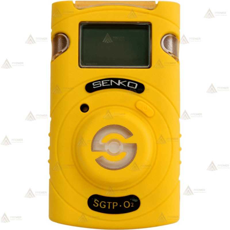 Detector monogás reutilizable con cambio de sensor y batería para Oxígeno O2