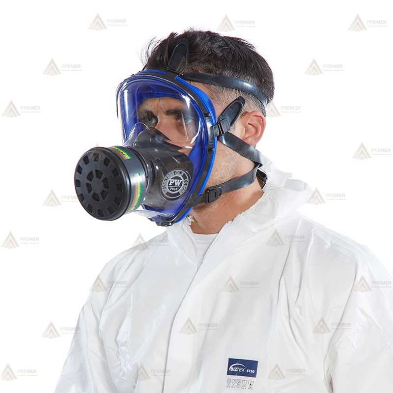 Máscara completa para filtros EN148 con visor antirayaduras
