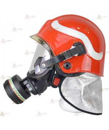 Máscara de presión negativa para filtros EN148 con enganches a casco de bombero