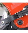 Máscara de presión negativa para filtros EN148 con enganches a casco de bombero
