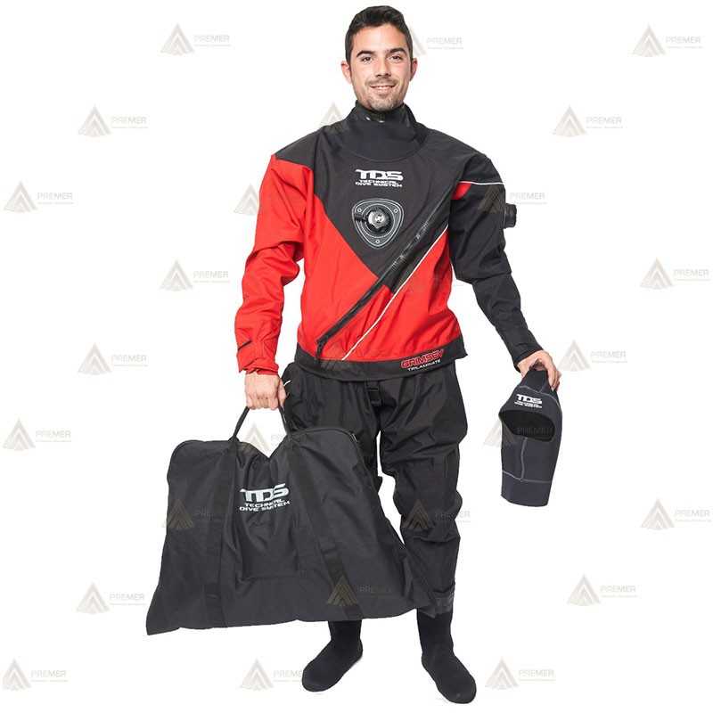 Traje seco Grimsey trilaminado para rescates acuáticos