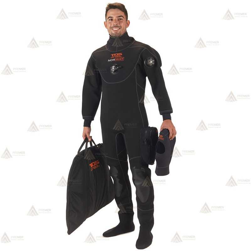 Traje seco Norway de neopreno comprimido para rescates acuáticos