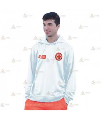 Sudadera sublimable con capucha y bolsillos para socorristas