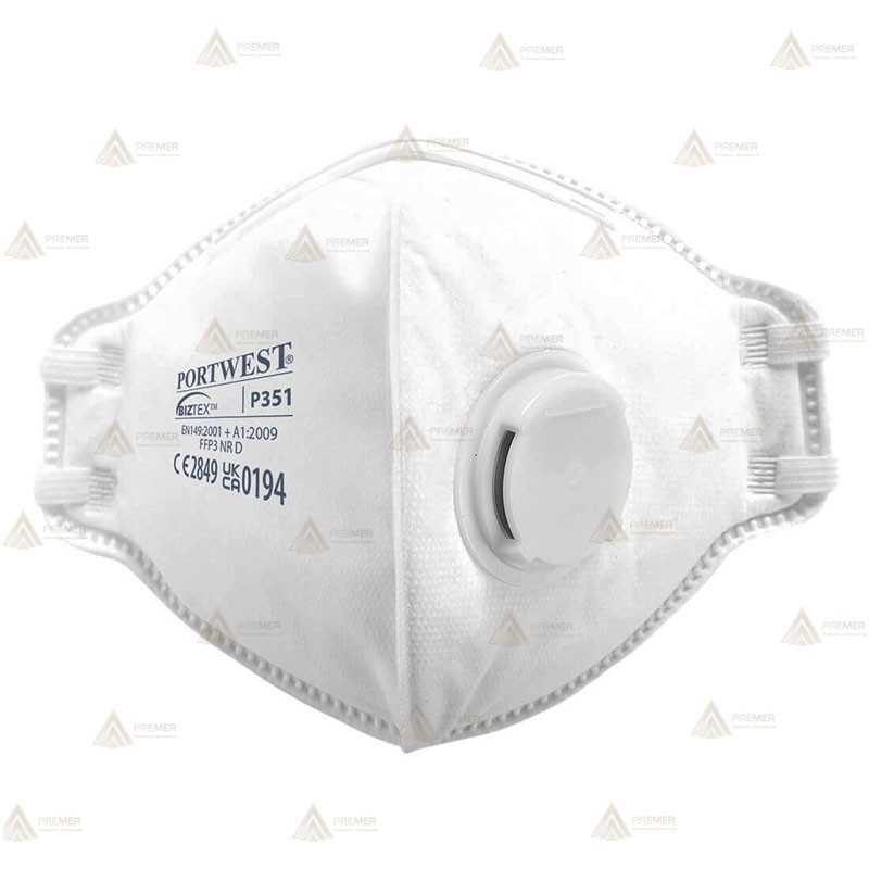 Mascarilla dolomita plegable y con válvula tipo FFP3 NR D