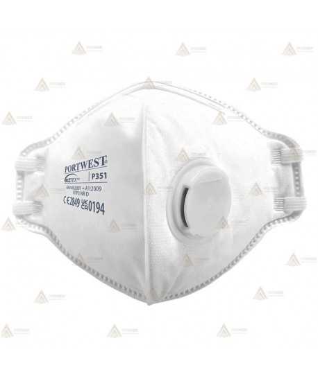 Mascarilla dolomita plegable y con válvula tipo FFP3 NR D