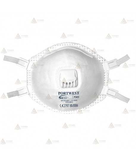Mascarilla dolomita con válvula desechable tipo FFP3 NRD