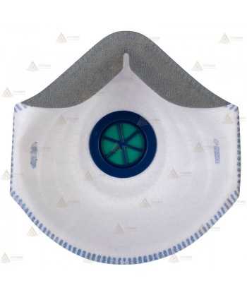 Mascarilla desechable dolomita con válvula tipo FFP2 NR D