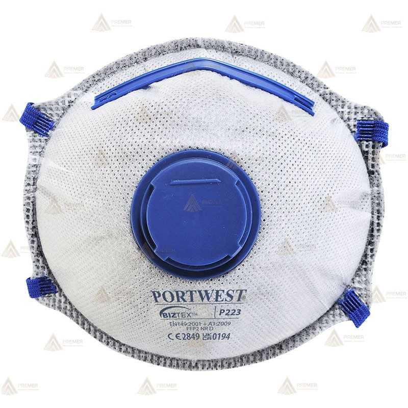 Mascarilla dolomita de carbón activo con válvula tipo -FFP2 NR D-