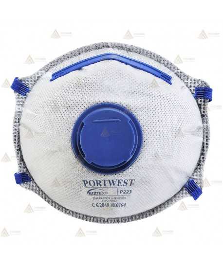 Mascarilla dolomita de carbón activo con válvula tipo -FFP2 NR D-