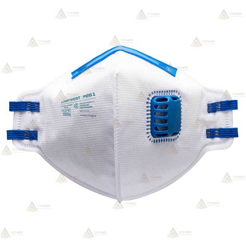 Mascarilla plegable y con válvula, tipo FFP2 NR