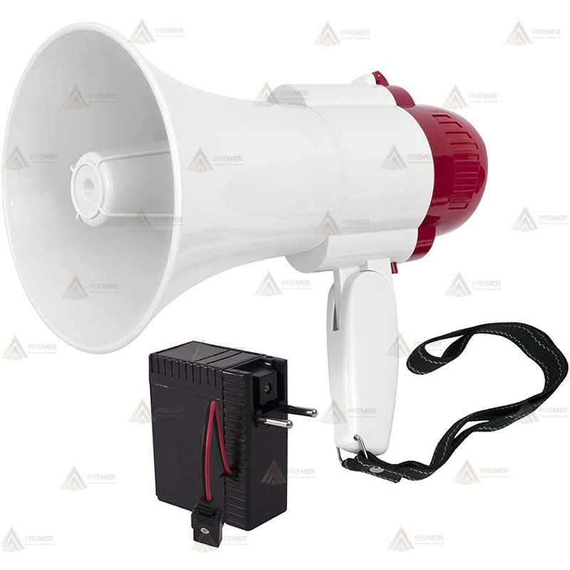 Megáfono portátil 4 en 1 con batería recargable y mango plegable