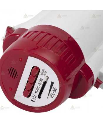 Megáfono portátil 4 en 1 con batería recargable y mango plegable