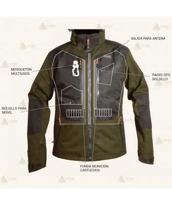 Chaqueta ligera e impermeable para Agentes Rurales