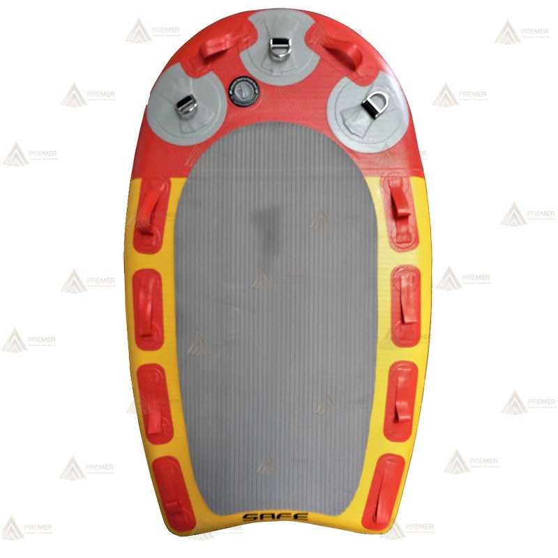 Trineo hinchable para rescate acuático con moto de agua