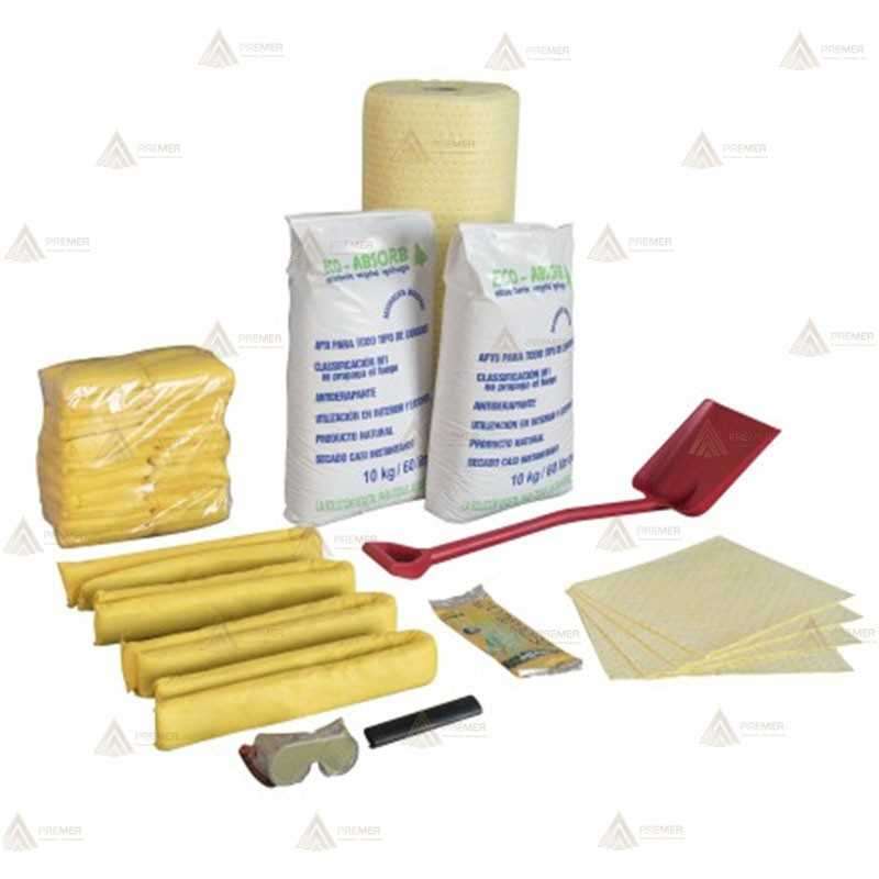 Kit para contención y absorción de derrames químicos -1000 Lit.-