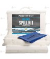 Kit hidrofóbico para la absorción de aceites y combustibles (20 lit)