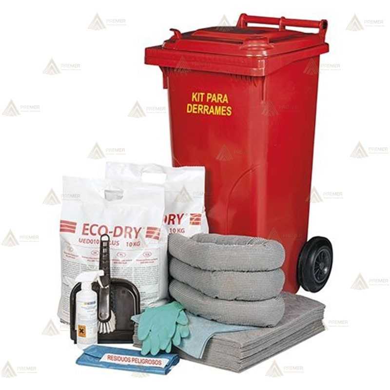 Kit para contención y absorción de derrames universal   -120 litros-