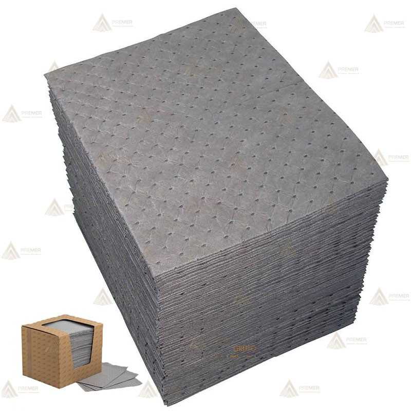 Hojas gruesas para absorción de derrames universales
