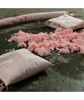 Absorbente granulado para productos químicos