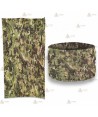 Braga fina para el cuello de camuflaje bosque