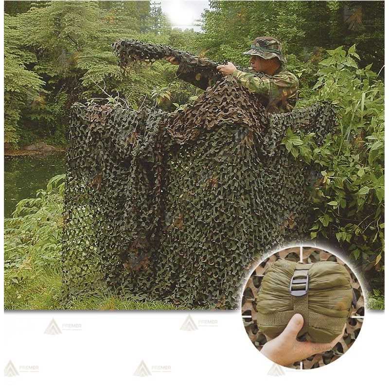 Red de camuflaje con bolsa de compresión