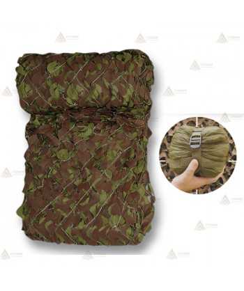 Red de camuflaje bosque con bolsa de compresión