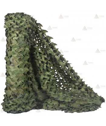 Rollo de red de camuflaje bosque oscuro de 78 x 2,4 metros para caza y actividades tácticas