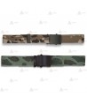 Cinturón táctico color camuflaje con hebilla metálica