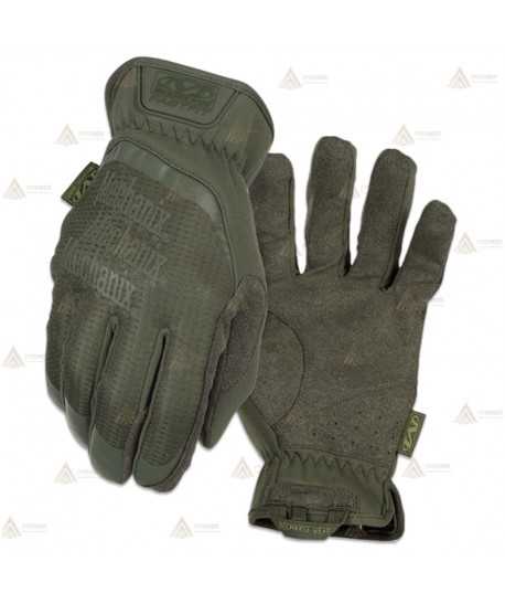 Guantes tácticos con refuerzos verde kaki