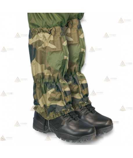 Polainas de nylon con cremallera, color camuflaje