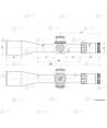 Visor táctico KAHLES K624i - 6-24x56 CCW SKMR4 w-Left